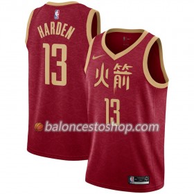 Camiseta Hombre NBA Houston Rockets James Harden 13 2018-19 Nike City Edition Rojo Swingman